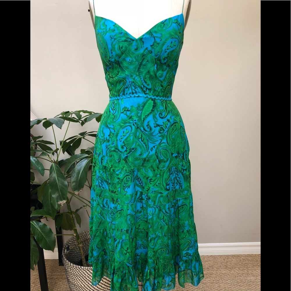 Anthropologie Muse silk dress